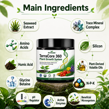 Tienda Oficial de la Marca 🇲🇽 SVOZK® TerraCore 360 🌷 Raíces Más Fuertes, Plantas Más Sanas y Cosechas Más Grandes