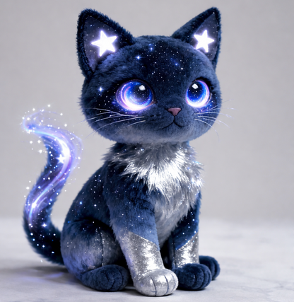 Peluche Gato Galaxia — "Nebulosa Estelar" (Peluche Fantástico Coleccionable)
