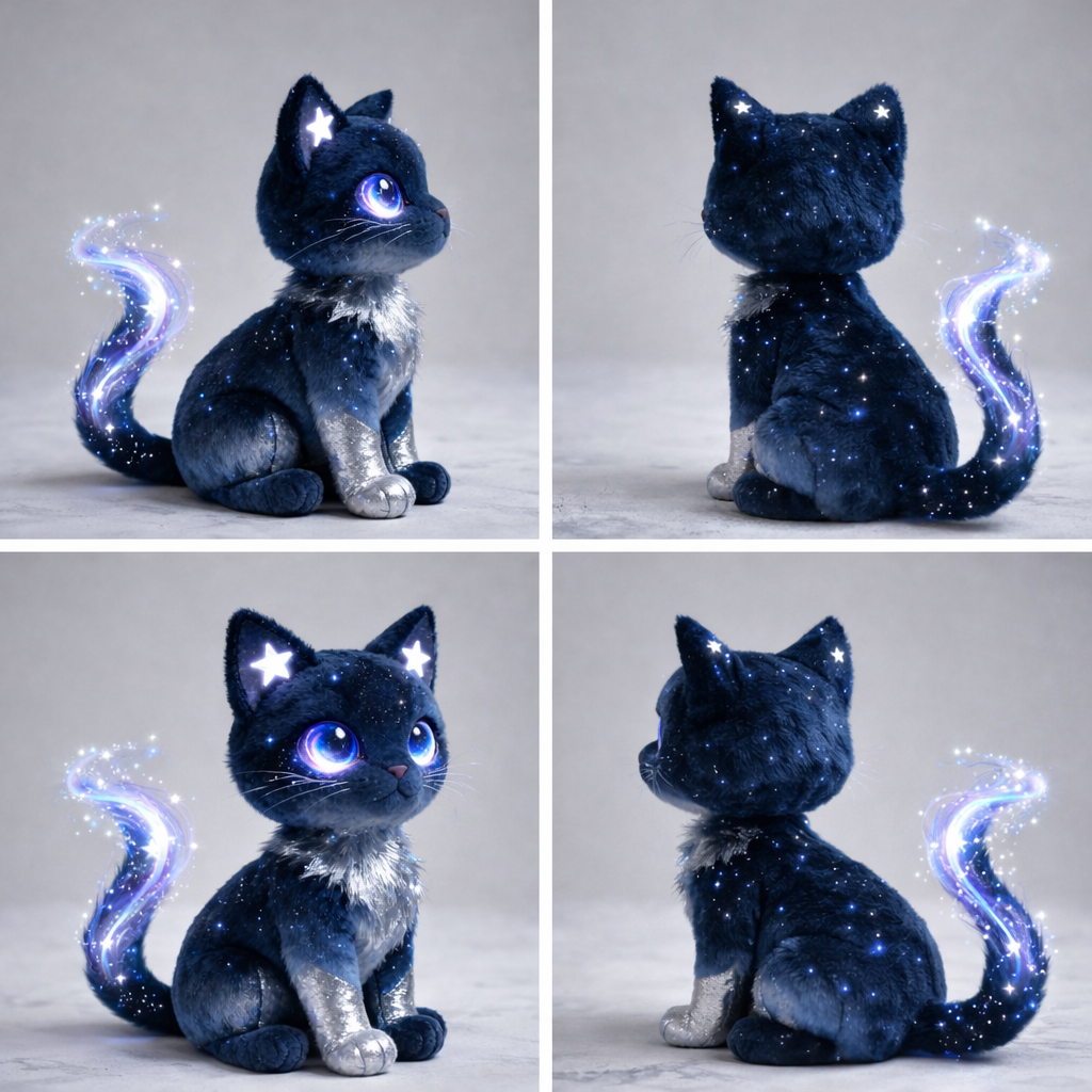 Peluche Gato Galaxia — "Nebulosa Estelar" (Peluche Fantástico Coleccionable)