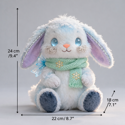 Peluche Conejito Invernal — "Conejo Resplandor de Nieve"