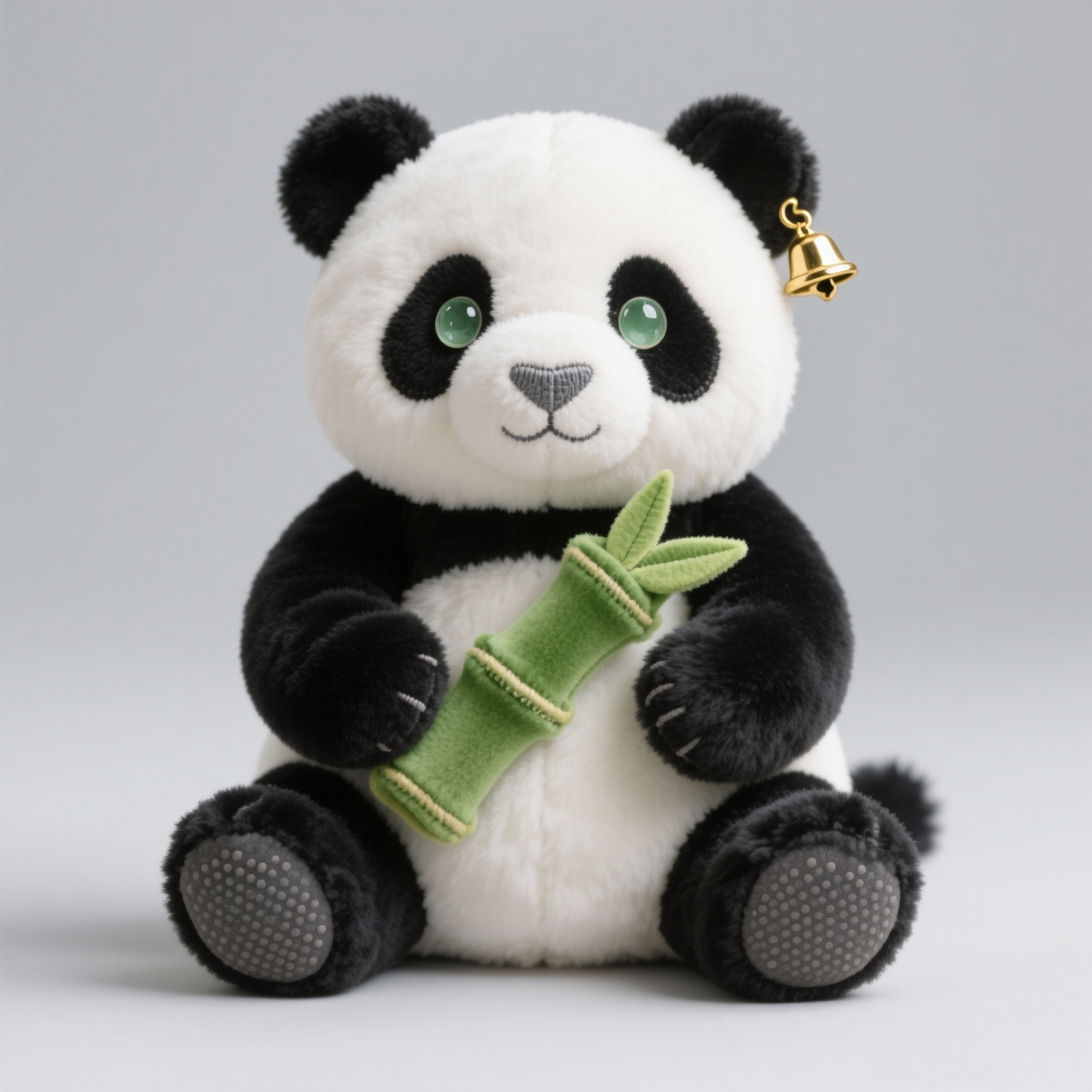 Peluche Panda Amigo del Bambú — "Panda Campana de Jade" (Peluche Premium de Colección)