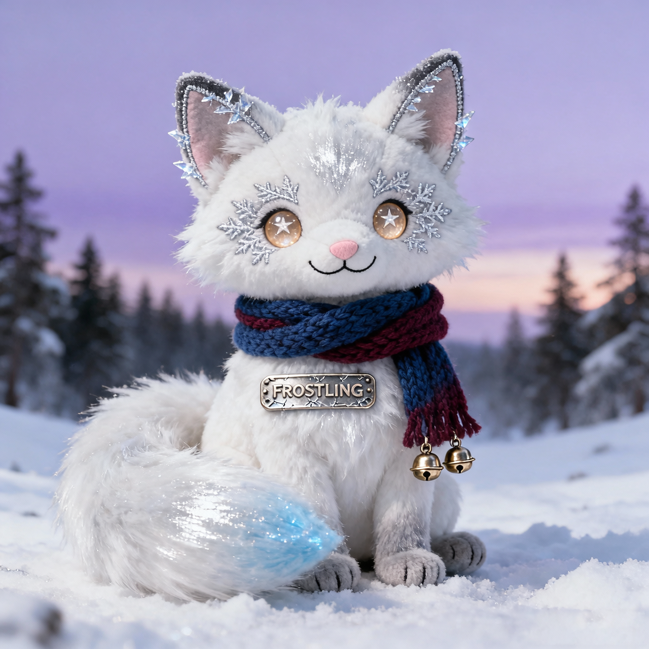 Peluche Frostlin Brillo Invernal (Zorro de Nieve Edición de Colección)