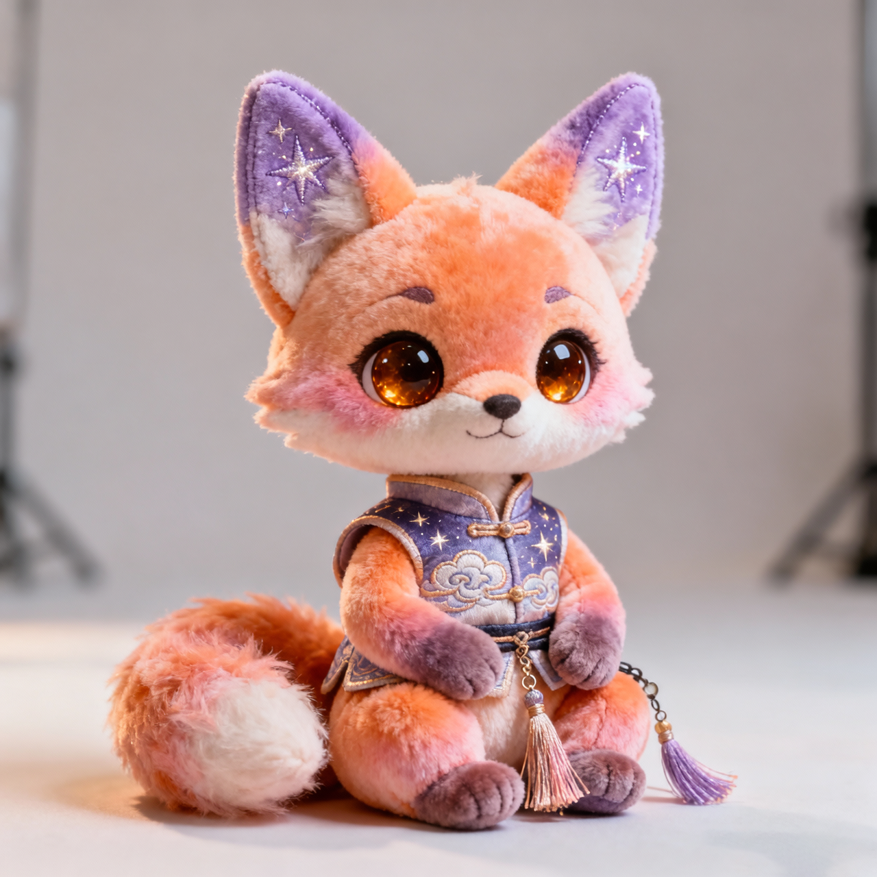 Muñeco de Peluche Zorro Prisma Aurora (Edición Nube Estelar)