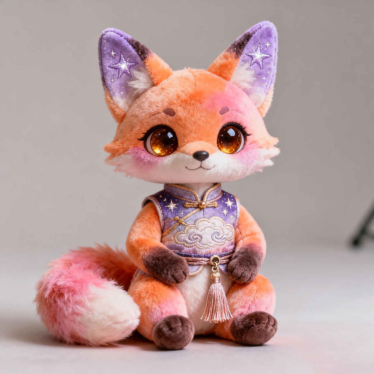 Muñeco de Peluche Zorro Prisma Aurora (Edición Nube Estelar)