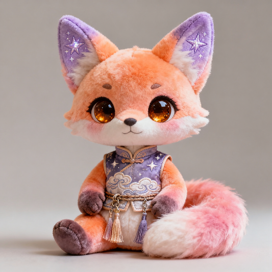 Muñeco de Peluche Zorro Prisma Aurora (Edición Nube Estelar)