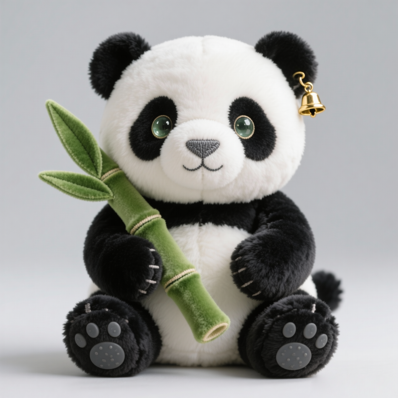 Peluche Panda Amigo del Bambú — "Panda Campana de Jade" (Peluche Premium de Colección)